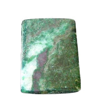 Load image into Gallery viewer, 1 Sparkling Ruby Fuschite 35x25mm Rectangle Pendant Bead 8054
