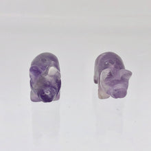 Load image into Gallery viewer, Purple Piggies 2 Hand Carved Amethyst Pig Beads 009274Aml | 22x13x11mm | Purple - PremiumBead Alternate Image 4
