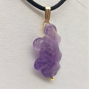 Charming Carved Natural Amethyst Lizard and 14K Gold Filled Pendant 509269AMG - PremiumBead Alternate Image 10