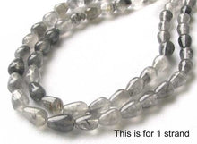 Load image into Gallery viewer, Natural Misty Grey Quartz 11x7mm Teardrop Bead Strand 109331 - PremiumBead Primary Image 1
