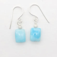 Load image into Gallery viewer, Hemimorphite, Flat Rectangle Bead Drop/Dangle Earrings | 1 1/4&quot; Long | Blue |

