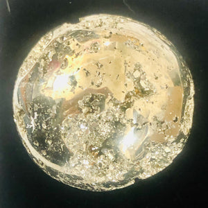 Pyrite Scry Crystal Round | Golden | Sphere | 50mm | 283g |
