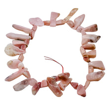 Load image into Gallery viewer, Peruvian Opal 91g Varied Bead Strand | 16&quot; | Pink | 43 Beads |
