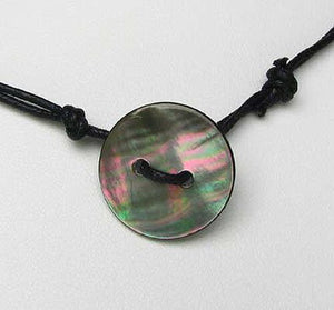 Elegant Tahitian Mother of Pearl Shell 15 to 17 inch Collar Necklace 107216 - PremiumBead Alternate Image 3