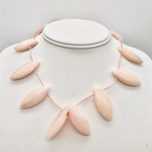 Load image into Gallery viewer, Pink Peruvian Opal Marquis Briolette 12 Bead Strand 10815H - PremiumBead Alternate Image 3

