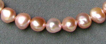 Load image into Gallery viewer, Rare 7 Natural, Untreated Peachy Pink Pebble FW Pearls 004465 - PremiumBead Primary Image 1
