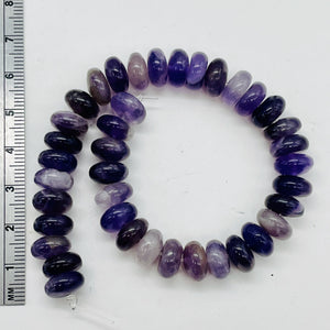 Twilight Natural Amethyst Roundel Bead 1/2 Strand (38 Beads) 9414HS