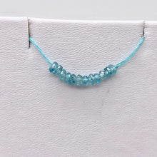 Load image into Gallery viewer, 1 inch of Blue Zircon Faceted 3.5-3mm Roundel (12-14) Beads 10846 - PremiumBead Alternate Image 2

