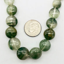 Load image into Gallery viewer, Natural graduated Green Rutilated Quartz bead strand - PremiumBead Alternate Image 2
