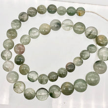 Load image into Gallery viewer, Natural graduated Green Rutilated Quartz bead strand - PremiumBead Alternate Image 6
