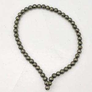 Pyrite Natural Round Bead Full Strand | 4mm | Silver | 100 Bead(s) |