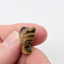 Load image into Gallery viewer, Lovely Hand Carved Tiger&#39;s Eye Dove Bird Figurine | 25.5x18x7 | Golden - PremiumBead Alternate Image 6
