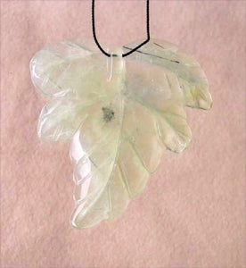 Stunning Druzy Green Prehnite Leaf Briolette Bead 009885S - PremiumBead Alternate Image 2