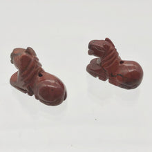 Load image into Gallery viewer, 2 Carved Brecciated Jasper Horse Pony Beads - PremiumBead Alternate Image 8

