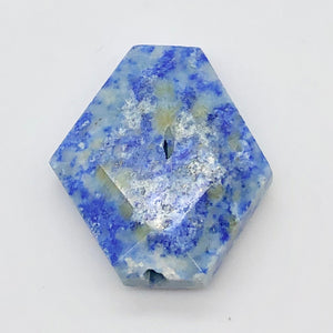 40cts Starry Indigo Lapis Lazuli 30x26mm Pendant Bead 10478S - PremiumBead Alternate Image 2