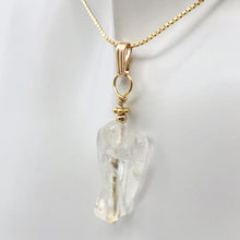Load image into Gallery viewer, On the Wings of Angels Quartz 14K Gold Filled 1.5&quot; Long Pendant 509284QZG - PremiumBead Primary Image 1
