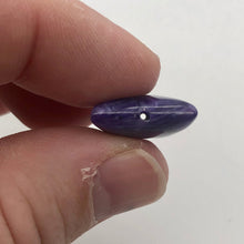 Load image into Gallery viewer, 75cts of Rare Rectangular Pillow Charoite Beads | 2 Beads | 26x20x8mm | 10871D - PremiumBead Alternate Image 3
