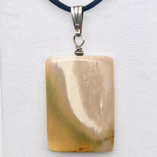 Load image into Gallery viewer, Creamy yellow beige Mookaite &amp; Silver Pendant! | 35x25x5mm | - PremiumBead Alternate Image 5
