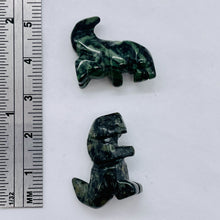 Load image into Gallery viewer, T-Rex Dinosaur 2 Carved Kambaba Jasper Tyrannosaurus Rex Beads
