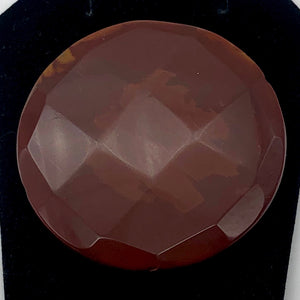 Picture Jasper Round Coin Pendant Bead | 50mm x 10mm | 1 Bead |