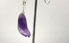 Load and play video in Gallery viewer, Lily! Natural Carved Amethyst Flower Sterling Silver Pendant |1 9/16 x 5/16&quot; |
