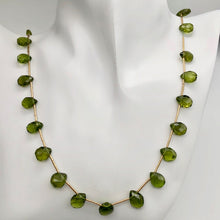 Load image into Gallery viewer, Natural Green Peridot Briolette &amp; 14Kg 26 inch Necklace 867 - PremiumBead Alternate Image 9
