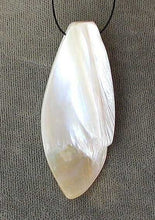 Load image into Gallery viewer, Exotic White Ebony Shell Pendant Bead 005069A - PremiumBead Alternate Image 2
