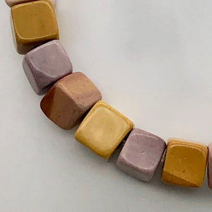 14 Australian Mookaite 8x8x7mm Cube Beads - PremiumBead Alternate Image 3