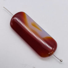 Load image into Gallery viewer, 1 Red Orange Sardonyx 41x16mm Pendant Bead 9589B
