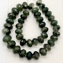 Load image into Gallery viewer, Natural Graduated Green Rutilated Faceted Quartz Rondelle Bead Strand | 16&quot; | - PremiumBead Primary Image 1
