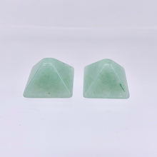 Load image into Gallery viewer, Shine 2 Hand Carved Aventurine Pyramid Beads, 17x17x11mm, Green 9289AV | 17x17x11mm | Green - PremiumBead Alternate Image 2
