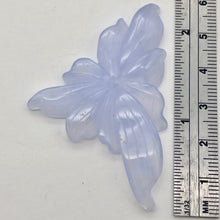 Load image into Gallery viewer, 38.2cts Exquisitely Hand Carved Blue Chalcedony Flower Pendant Bead - PremiumBead Alternate Image 5
