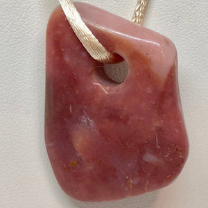 95 Carats Designer Rich Pink Peruvian Opal Pendant Bead 9867Zh - PremiumBead Alternate Image 2