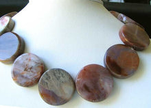 Load image into Gallery viewer, Oregon Red Devil Jasper 30mm Coin Bead Strand 109684A - PremiumBead Primary Image 1
