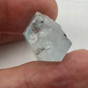 One Rare Natural Aquamarine Crystal | 18x18x13mm | 34.210cts | Sky blue | - PremiumBead Alternate Image 8