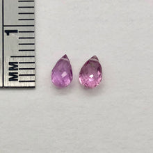 Load image into Gallery viewer, Pair Precious Pink Sapphire Briolette Beads | .90cts | 2 Beads |
