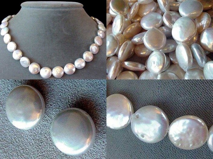 Cool Wedding White FW Coin Pearl Strand 104758 - PremiumBead Primary Image 1