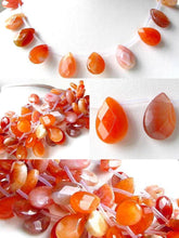 Load image into Gallery viewer, 2 Mandarin Botswana Agate Briolette Beads 7253 - PremiumBead Alternate Image 4
