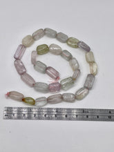 Load image into Gallery viewer, Kunzite 40g Flat Nugget Strand | 17x9x5 to 14x7x7mm | Lavender Green | 29 Beads|
