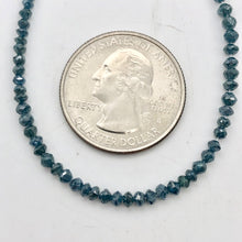 Load image into Gallery viewer, Blue Diamond Faceted Roundel Beads | 2.5-2mm | 11 Beads | ~1.0 carat |10597B - PremiumBead Alternate Image 4
