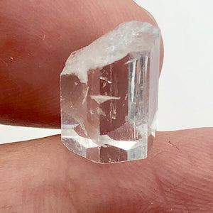 One Rare Natural Aquamarine Crystal | 12x9x9mm | 10.525cts | Sky blue | - PremiumBead Alternate Image 3