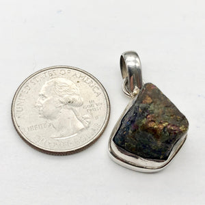 Exotic Chalcopyrite Crystal Sterling Silver Pendant! | 1 5/8x3/4" | Copper | - PremiumBead Alternate Image 7