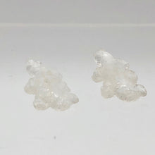 Load image into Gallery viewer, 2 Carved Ice Crystal Quartz Lizard Beads | 25x14x7mm | Clear - PremiumBead Alternate Image 4

