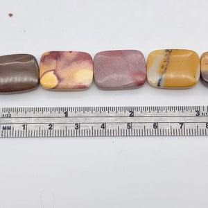 Australian Mookaite 4 Rounded 20x15x5mm Rectangle Beads - PremiumBead Alternate Image 4