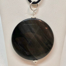 Load image into Gallery viewer, Mysterious Cat&#39;S Eye Quartz &amp; 925 Sterling Silver Pendant 6496C - PremiumBead Alternate Image 2
