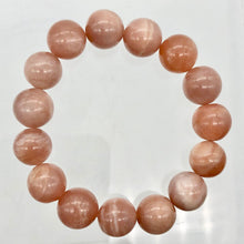 Load image into Gallery viewer, Succulent!! 13mm Peach Moonstone 15 Bead Bracelet - PremiumBead Alternate Image 4
