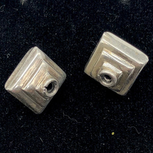 1 Large 13.5x12.5mm 2.6G Sterling Silver Double Stepped Pyramid Beads 003298 - PremiumBead Alternate Image 4