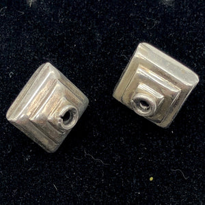 2 Large 13.x13mm Sterling Silver Double Stepped Pyramid Beads | 5.2 grams | - PremiumBead Alternate Image 4