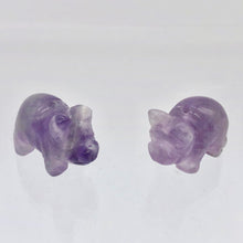Load image into Gallery viewer, Purple Piggies 2 Hand Carved Amethyst Pig Beads 009274Aml | 22x13x11mm | Purple - PremiumBead Alternate Image 3
