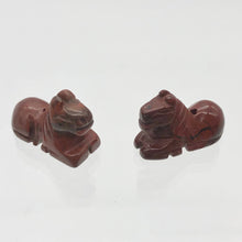 Load image into Gallery viewer, 2 Carved Brecciated Jasper Horse Pony Beads - PremiumBead Primary Image 1
